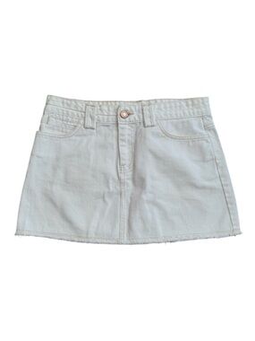 Old Navy Ultra Low Rise Denim Mini Skirt Light Wash Y2K Coquette Micro Mini 6